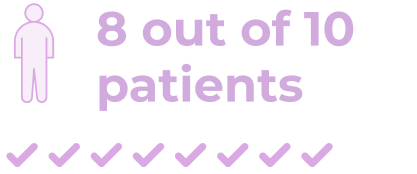 8 out of 10 patients